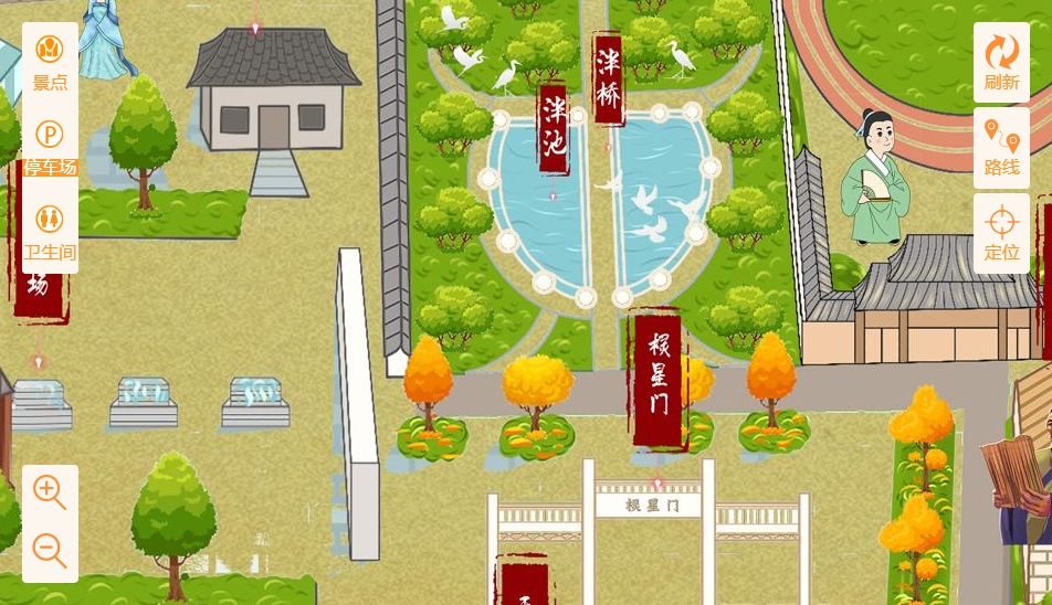 南圣镇手绘地图景区语音讲解导览系统：智慧景区建设的基石